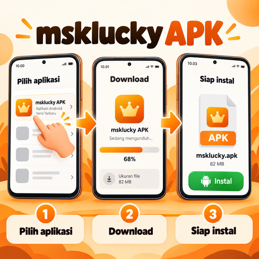 Memahami Alur pengelolaan aplikasi pada layar utama Bersama Pengantar msklucky APK